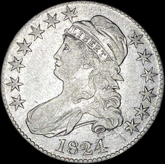 1824 Capped Bust Half Dollar UNCIRCULATED