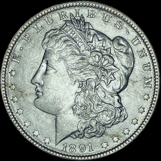 1891 Silver Morgan Dollar CHOICE BU