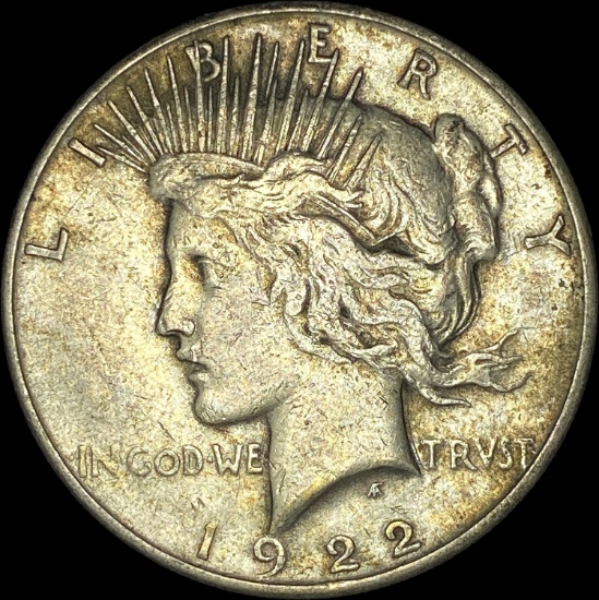 1922 Silver Peace Dollar LIGHTLY CIRCULATED