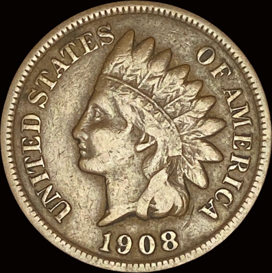 1908-S Indian Head Cent NEARLY UNCIRCULATED