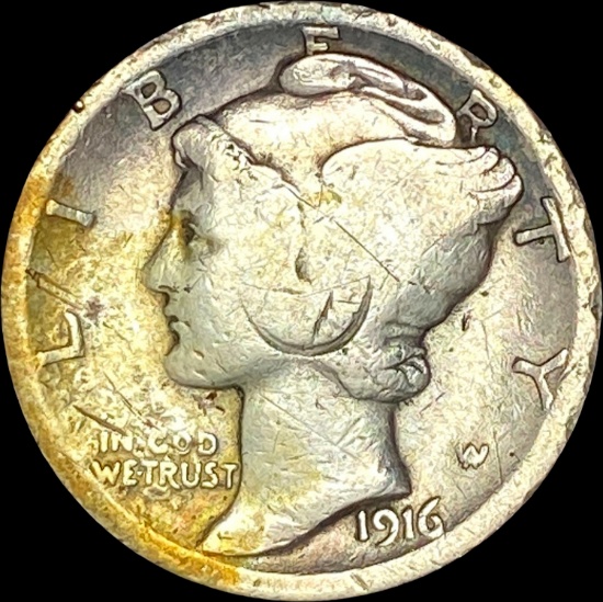 1916 Mercury Dime NICELY CIRCULATED