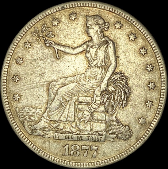 1877-S Silver Trade Dollar NEARLY UNCIRCULATED