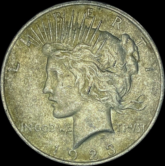 1923 Peace Silver Dollar CHOICE AU