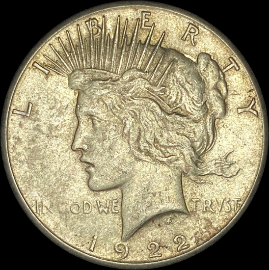 1922-S Silver Peace Dollar NEARLY UNCIRCULATED