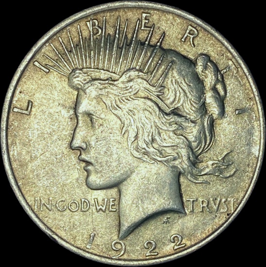 1922 Peace Silver Dollar CHOICE AU