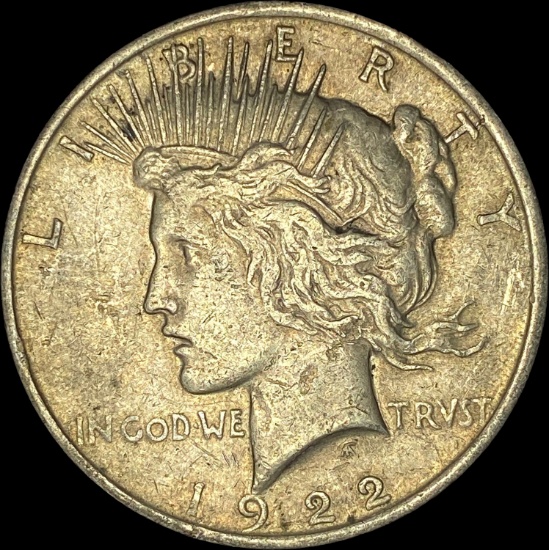 1922 Silver Peace Dollar NEARLY UNCIRCULATED