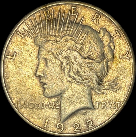 1922-S Silver Peace Dollar ABOUT UNCIRCULATED