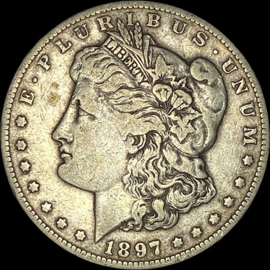 1897-S Silver Morgan Dollar NEARLY UNCIRCULATED