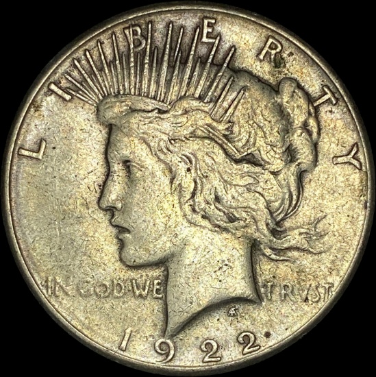 1922-S Silver Peace Dollar LIGHTLY CIRCULATED