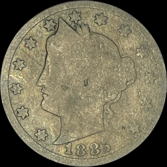 1883 Liberty Head Nickel No Cents NICELY CIRCULATED