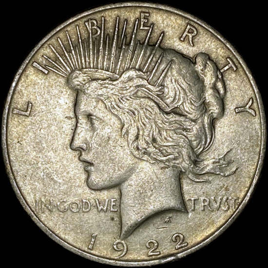 1922 Silver Peace Dollar CLOSELY UNCIRCULATED