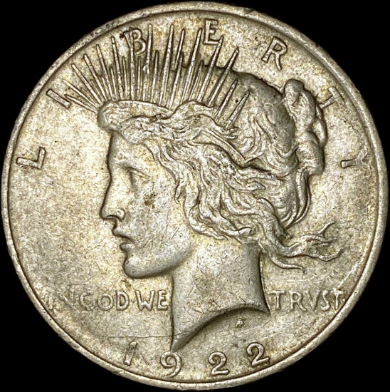 1922 Silver Peace Dollar CLOSELY UNCIRCULATED