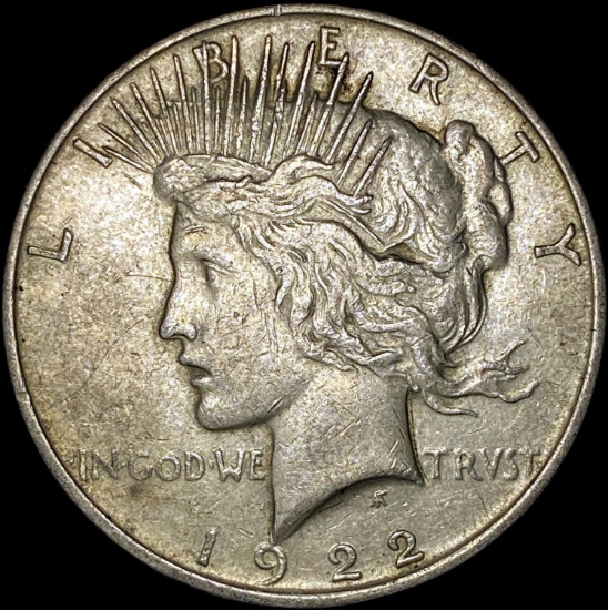 1922-S Silver Peace Dollar CLOSELY UNCIRCULATED