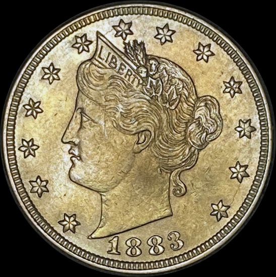 1883 Liberty Head Nickel No Cents GEM BU