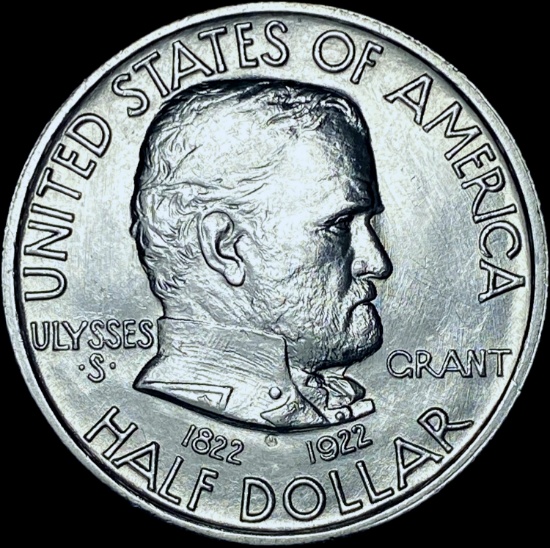1922-S Silver Half Dollar Grant Commemorative GEM BU