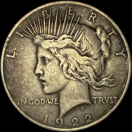 1922 Silver Peace Dollar LIGHTLY CIRCULATED