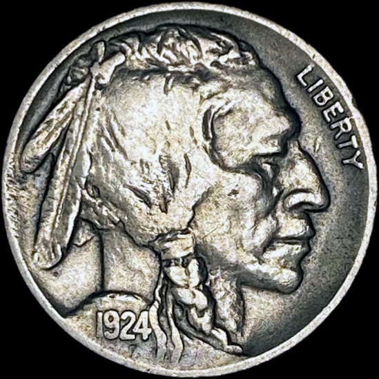 1924-D Nickel Five Cents (Buffalo) ABOUT UNCIRCULATED