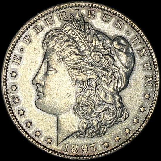 1897 Silver Morgan Dollar CLOSELY UNCIRCULATED