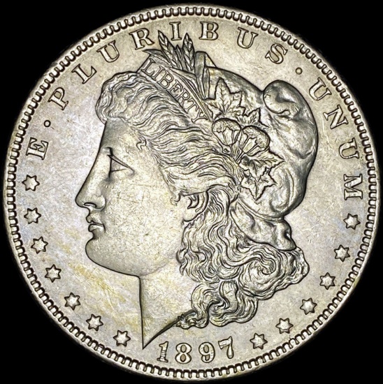 1897 Morgan Silver Dollar CLOSELY UNCIRCULATED