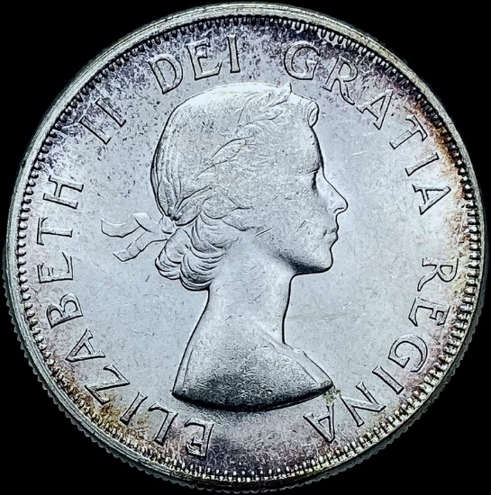 1956 Canada Silver 50 Cents GEM BU