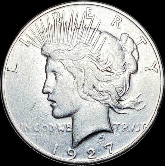 1927 Silver Peace Dollar CLOSELY UNCIRCULATED