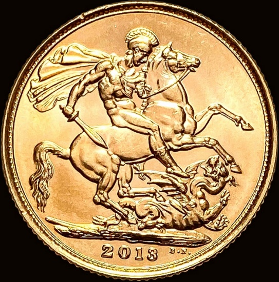 2013 Gold Sovereign GEM BU