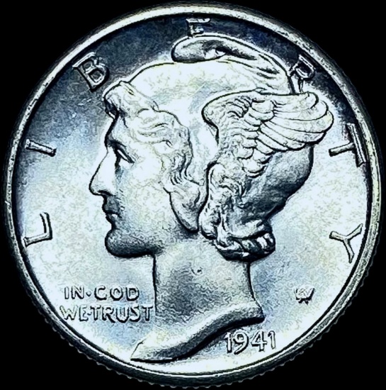 1941-D Silver Mercury Dime GEM BU