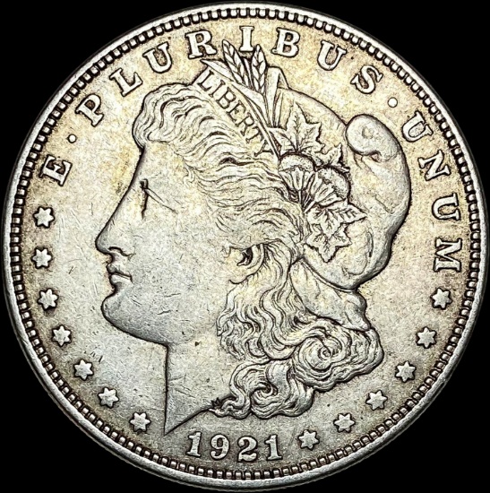 1921 Silver Morgan Dollar NEARLY UNCIRCULATED