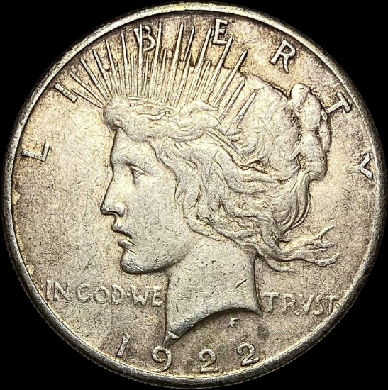 1922-S Silver Peace Dollar NEARLY UNCIRCULATED