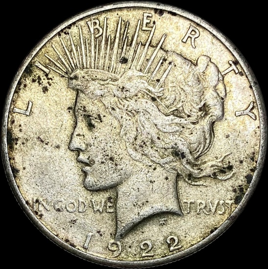 1922-S Silver Peace Dollar LIGHTLY CIRCULATED