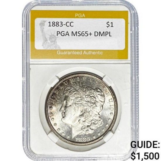 1883-CC Morgan Dollar PGA MS65+ DMPL SILVER