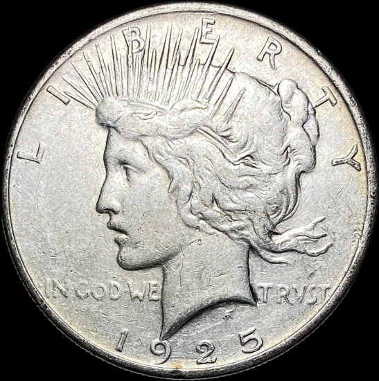 1925 Peace Silver Dollar ABOUT UNCIRCULATED