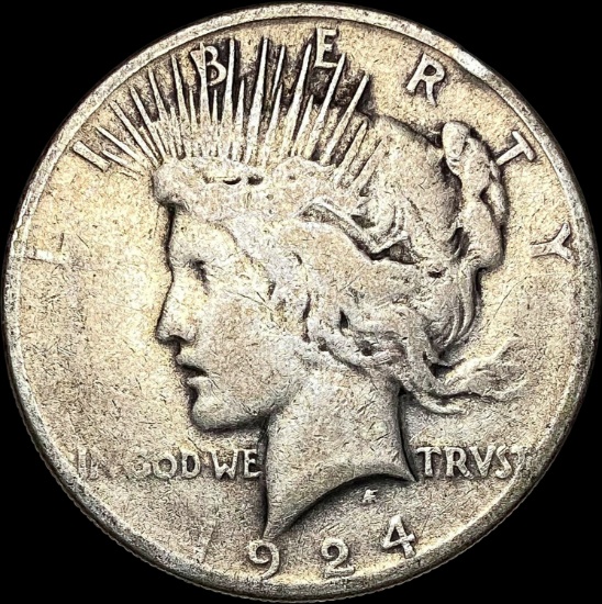 1924 Peace Silver Dollar LIGHTLY CIRCULATED