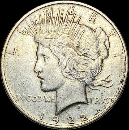 1922 Silver Peace Dollar NEARLY UNCIRCULATED
