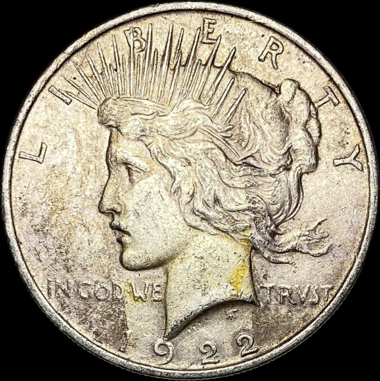 1922 Silver Peace Dollar CLOSELY UNCIRCULATED