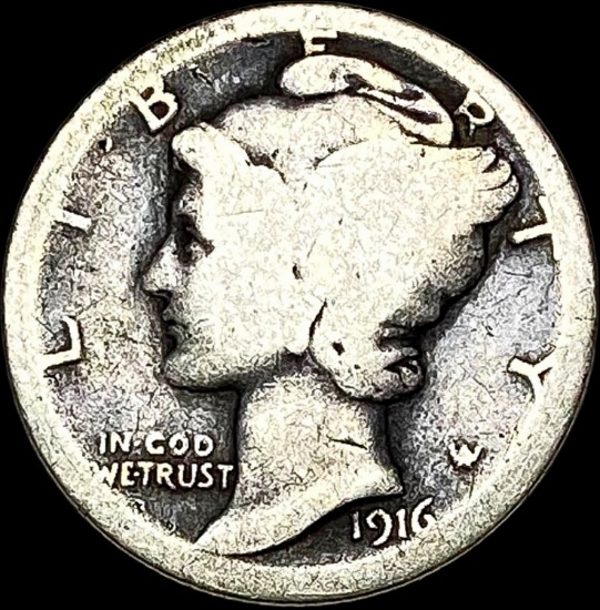 1916 Mercury Dime NICELY CIRCULATED
