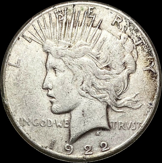 1922-S Silver Peace Dollar NEARLY UNCIRCULATED