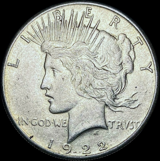1922-S Silver Peace Dollar CHOICE AU
