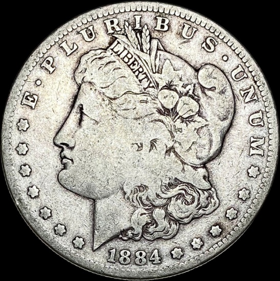 1884-S Silver Morgan Dollar ABOUT UNCIRCULATED