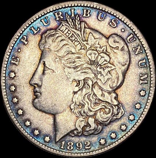 1892 Silver Morgan Dollar NEARLY UNCIRCULATED