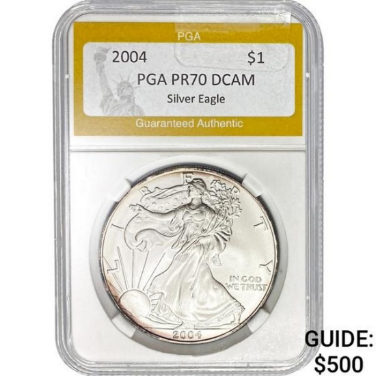 2004 $1 Silver Eagle PGA PR70 DCAM