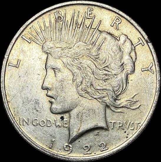 1922 Silver Peace Dollar CLOSELY UNCIRCULATED