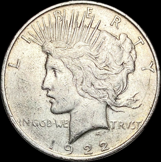 1922-D Silver Peace Dollar NEARLY UNCIRCULATED