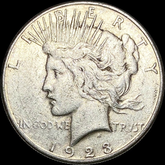 1923-S Silver Peace Dollar ABOUT UNCIRCULATED