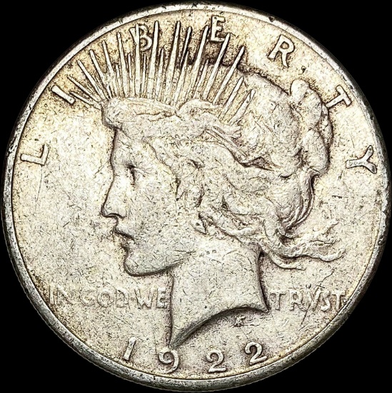1922-S Silver Peace Dollar LIGHTLY CIRCULATED