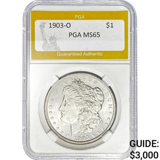 1903-O Morgan Dollar PGA MS65 SILVER