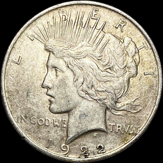 1922 Silver Peace Dollar CLOSELY UNCIRCULATED