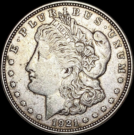 1921 Silver Morgan Dollar NEARLY UNCIRCULATED