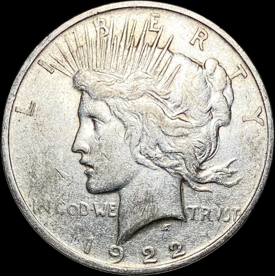 1922 Silver Peace Dollar NEARLY UNCIRCULATED