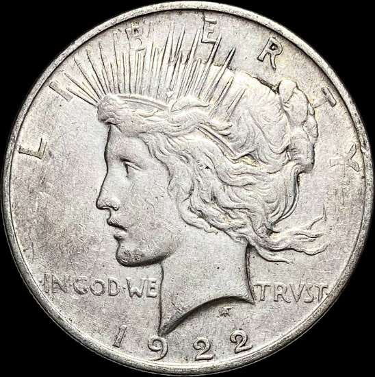1922 Silver Peace Dollar LIGHTLY CIRCULATED